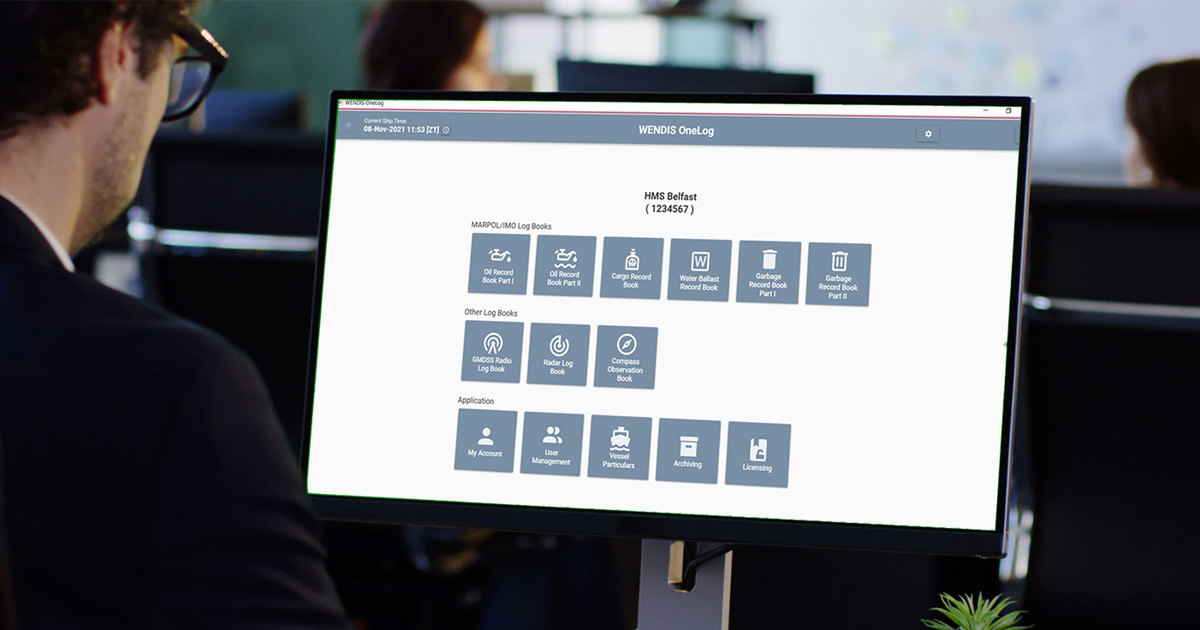 Digital nautical log book easily records activities on ships